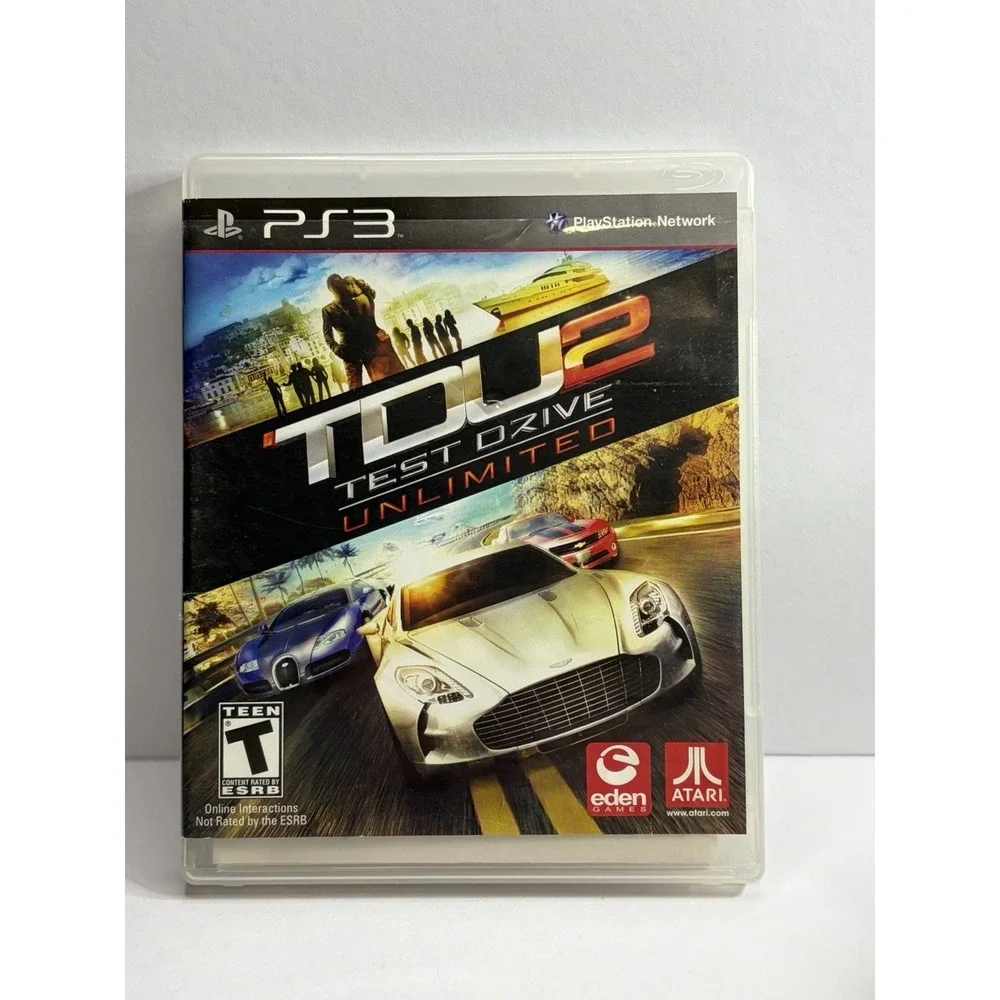 Test Drive Unlimited 2 PS3 Sony PlayStation 3 Racing Game Atari BLUS-30527 TDU2